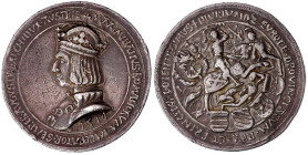 Römisch Deutsches Reich

Haus Habsburg

Maximilian I., 1486-1519

2 1/2 Guldiner 1514, Hall. MAXIMILIAИVS • ROMAИORVM • IMPERATOR • SEMP . ER • ...