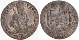 Römisch Deutsches Reich

Haus Habsburg

Erzherzog Ferdinand II., 1564-1595

Reichstaler o.J. Hall. Harnisch mit Verzierung und verschnörkeltem B...