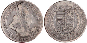 Römisch Deutsches Reich

Haus Habsburg

Erzherzog Ferdinand II., 1564-1595

Reichstaler o.J. Hall, Harnisch mit 3 Reihen Ornamenten verziert, Ze...