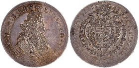 Römisch Deutsches Reich

Haus Habsburg

Leopold I., 1657-1705

Doppelter Reichstaler 1683, St. Veit. (Blume) LEOPOLDVS : D : GR : RO : IM : SE :...