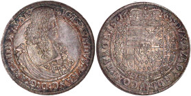 Römisch Deutsches Reich

Haus Habsburg

Erzherzog Sigismund Franz 1663-1665

Reichstaler 1665, Hall. 28,73 g. vorzüglich/Stempelglanz, Prachtexe...