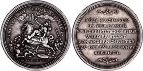 Römisch Deutsches Reich

Haus Habsburg

Karl VI., 1711-1740

Silbermedaille im Talergewicht 1717 (Chronogramm), von P.H. Müller. Auf die Feindse...