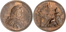 Römisch Deutsches Reich

Haus Habsburg

Maria Theresia, 1740-1780

Bronzemedaille 1757 von Moll. Sieg bei Kollin in Böhmen über das preußische H...