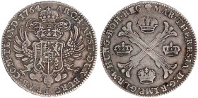 Römisch Deutsches Reich

Haus Habsburg

Maria Theresia, 1740-1780

Kronentaler 1764, Brüssel, Österreichische Niederlande. 29,26 g. sehr schön. ...