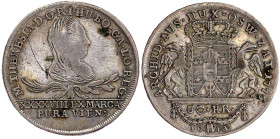 Römisch Deutsches Reich

Haus Habsburg

Maria Theresia, 1740-1780

30 Kreuzer 1775 ICFA für Galizien und Lodomeria. schön/sehr schön, Kratzer. H...