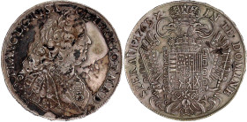 Römisch Deutsches Reich

Haus Habsburg

Franz I., 1745-1765

Konventionstaler 1763, Hall. 27,89 g. sehr schön/vorzüglich, Avers Felder leicht ge...