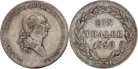 Altdeutsche Münzen und Medaillen

Hessen-Kassel

Wilhelm I., 1803-1821

Taler 1820. Besseres Jahr. sehr schön, Schrötlingsfehler am Rand. Jaeger...