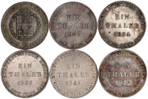Altdeutsche Münzen und Medaillen

Hessen-Kassel

Wilhelm II., 1821-1847

6 verschiedene Taler: 1832, 1833, 1834, 1836, 1841 und 1842 meist sehr ...