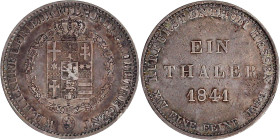 Altdeutsche Münzen und Medaillen

Hessen-Kassel

Wilhelm II., 1821-1847

Taler 1841. sehr schön, kl. Randfehler, schöne Patina. Jaeger 32. AKS 4...