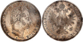 Römisch Deutsches Reich

Haus Habsburg

Franz Joseph I., 1848-1916

Doppelgulden 1865 A, Wien. sehr schön/vorzüglich, kl. Kratzer und etwas beri...