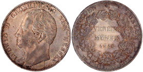 Altdeutsche Münzen und Medaillen

Hessen-Darmstadt

Ludwig II., 1830-1848

Doppeltaler 1840. gutes sehr schön, kl. Randfehler. Jaeger 40. Thun 1...