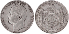 Altdeutsche Münzen und Medaillen

Hessen-Darmstadt

Ludwig II., 1830-1848

Doppeltaler 1844. sehr schön. Jaeger 41. Thun 196. AKS 100.