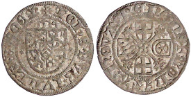 Altdeutsche Münzen und Medaillen

Jülich/-Berg

Johann, 1511-1539

Albus 1514, Hörde. sehr schön. Noss 255.