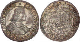Römisch Deutsches Reich

Olmütz

Karl von Liechtenstein, 1664-1695

6 Kreuzer 1674. gutes sehr schön. L.-M. 218.
