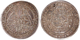Römisch Deutsches Reich

Salzburg

Johann Ernst von Thun und Hohenstein, 1687-1709

1/2 Reichstaler 1700. Hl. Rudbert und Hl. Virgil. 14,61 g. s...