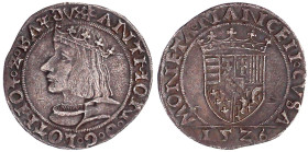 Altdeutsche Münzen und Medaillen

Lothringen

Anton, 1508-1544

Teston 1526, Nancy. 9,54 g. gutes sehr schön, schöne Patina. Flon 23.
