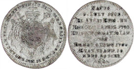 Altdeutsche Münzen und Medaillen

Mainz-Erzbistum

Johann Friedrich Karl Graf von Ostein, 1743-1763

1/8 Sterbetaler 1763. sehr schön