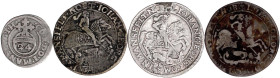 Altdeutsche Münzen und Medaillen

Mansfeld- Lots

4 Silbermünzen: Linie Eisleben 1/3 Taler 1669 (2X), 1672, Linie Artern 1/24 Taler 1625. schön/se...