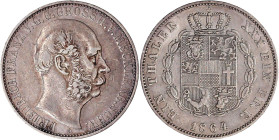 Altdeutsche Münzen und Medaillen

Mecklenburg-Schwerin

Friedrich Franz II., 1842-1883

Vereinstaler 1864 A. sehr schön. Jaeger 58. Thun 215. AK...