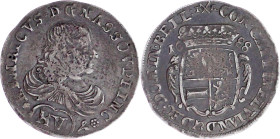 Altdeutsche Münzen und Medaillen

Nassau-Dillenburg

Heinrich, 1662-1701

XV Kreuzer 1688 IXA, Herborn. Brustb. n.r. darunter. Blume n.r./Wappen...