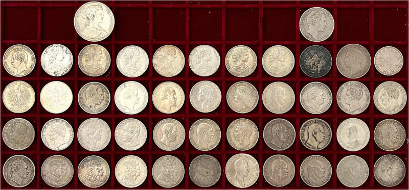 LOTS

Deutsche Münzen bis 1871

46 Silbermünzen der Schwalbachzeit: 42 Taler...