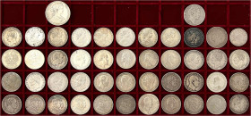 LOTS

Deutsche Münzen bis 1871

46 Silbermünzen der Schwalbachzeit: 42 Taler, 1 Doppeltaler, 2 Doppelgulden und 1 Gulden. Von Anhalt bis Württembe...