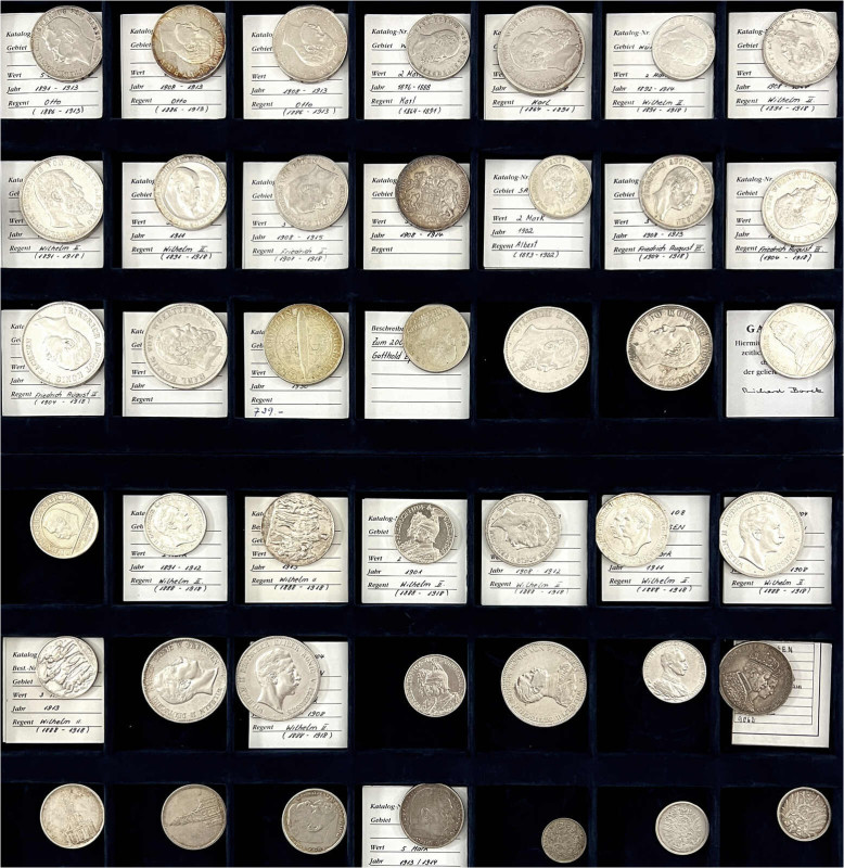 LOTS

Deutsche Münzen ab 1871

42 Silbermünzen: Krönungstaler Preußen 1861, ...