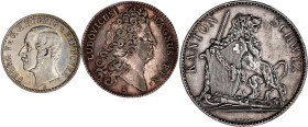LOTS

Sammlungen allgemein

3 Silberstücke: Schweiz 5 Fr. Schützen-Taler 1867 Schwyz (ss, kl. Rdf.), Hannover 1/6 Taler 1860 (vz/st), Frankreich S...