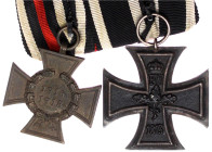 Orden und Ehrenzeichen

Deutschland

Deutsche Länder, bis 1918

Zweier-Ordenspange: EK II 1914 und Ehrenkr. f. Nichtkämpfer. sehr schön/vorzügli...