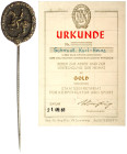 Orden und Ehrenzeichen

Deutschland

Drittes Reich, 1933-1945

Deutsches Jugend-Reiterabzeichen. Dazu: Urkunde (Heft) für das Deutsche Reiter-Ab...