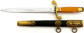 Militaria

Blankwaffen

Russland

Marinedolch der Roten Armee, Modell 1954 in Scheide. Gesamtlänge 34 cm