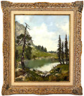 Varia

Bilder

Ölbilder und Gemälde

Gemälde "Aus den Karawanken", um 1960 von Josef Burger (1887-1966 München). Ansicht des Triglavsees. Öl auf...