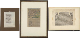 Varia

Bilder

Drucke

3 alte Holzschnitte: handcolorierte Inkunabel ("Benedicite Anania Acaria Misael domini"), Blatt aus Schedels Weltchronik ...