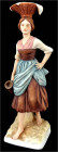 Varia

Porzellan

Porzellanfigur Frau mit Korb auf dem Kopf von Goebel, Modell 13 222 22. 20,5 cm. guter Zustand
