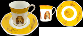 Varia

Porzellan

Tasse "Bassets Hound" von HERMES Paris und Untertasse "Chiens courants & Chiens d'arret" von HERMES Paris. Höhe 8,5 cm und Durch...
