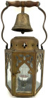 Varia

Religion

Christliche Sakralkunst

Sogenannte "Verseh-Lampe" um 1900/1930. Messing, verglast, 6-eckig, mit Glocke. Höhe 38 cm. Solche Lam...