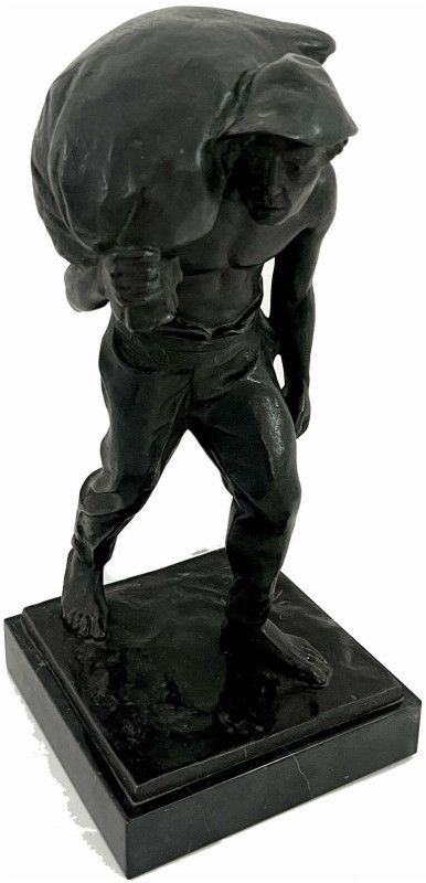 Varia

Skulpturen und Plastiken

Geschwärzte Bronzeskulptur "Kornträger" von...