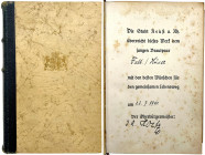 Literatur

Drittes Reich, 1933-1945

Hitler, Adolf. Mein Kampf. München 1941 (598/602. Auflage). Hochzeitsausgabe der Stadt Neuss mit eigenhändige...