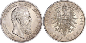 Reichssilbermünzen J. 19-178

Preußen

Friedrich III., 1888

5 Mark 1888 A. vorzüglich/Stempelglanz. Jaeger 99.