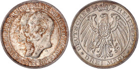 Reichssilbermünzen J. 19-178

Preußen

Wilhelm II., 1888-1918

3 Mark 1911 A Universität Breslau fast Stempelglanz, feine Tönung. Jaeger 108....