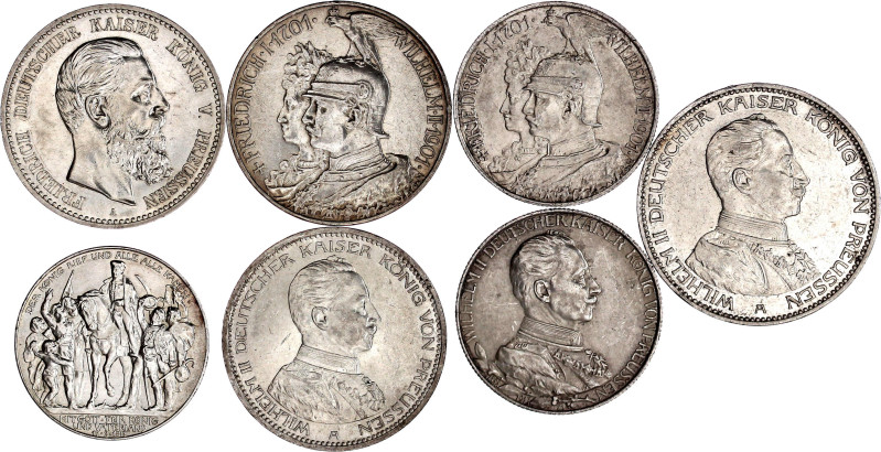 Reichssilbermünzen J. 19-178

Preußen

Lots

Kl. Typensammlung, 7 Münzen: ...