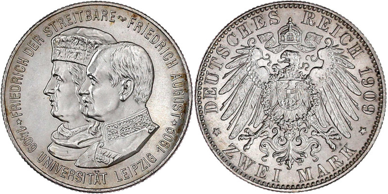 Reichssilbermünzen J. 19-178

Sachsen

Friedrich August III., 1904-1918

2...
