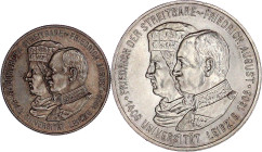 Reichssilbermünzen J. 19-178

Sachsen

Friedrich August III., 1904-1918

2 Stück: 2 und 5 Mark 1909, Universität Leipzig. vorzüglich/Stempelglan...