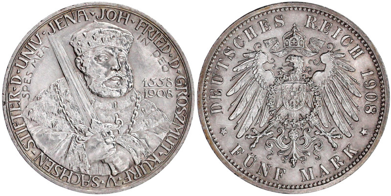 Reichssilbermünzen J. 19-178

Sachsen-Weimar-Eisenach

Wilhelm Ernst, 1901-1...