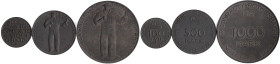 Notmünzen/Wertmarken, deutschsprachig

Röthenbach (Bayern)

100, 500 u. 1000 Mark 1922. C. CONRADTY. Rs. "ALLEN GEWALTEN ZUM TRUTZ SICH ERHALTEN"....