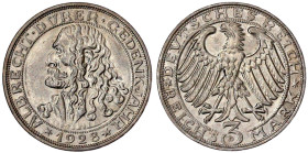 Weimarer Republik

Gedenkmünzen

3 Reichsmark Dürer

1928 D. vorzüglich/Stempelglanz. Jaeger 332.