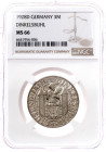 Weimarer Republik

Gedenkmünzen

3 Reichsmark Dinkelsbühl

1928 D. Im NGC-Blister mit Grading MS 66 (bisher wurden erst 5 Ex. besser gegradet). ...