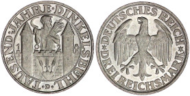 Weimarer Republik

Gedenkmünzen

3 Reichsmark Dinkelsbühl

1928 D. fast Stempelglanz. Jaeger 334.