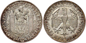 Weimarer Republik

Gedenkmünzen

3 Reichsmark Dinkelsbühl

1928 D. vorzüglich/Stempelglanz. Jaeger 334.