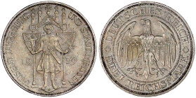 Weimarer Republik

Gedenkmünzen

3 Reichsmark Meissen

1929 E. vorzüglich/Stempelglanz. Jaeger 338.